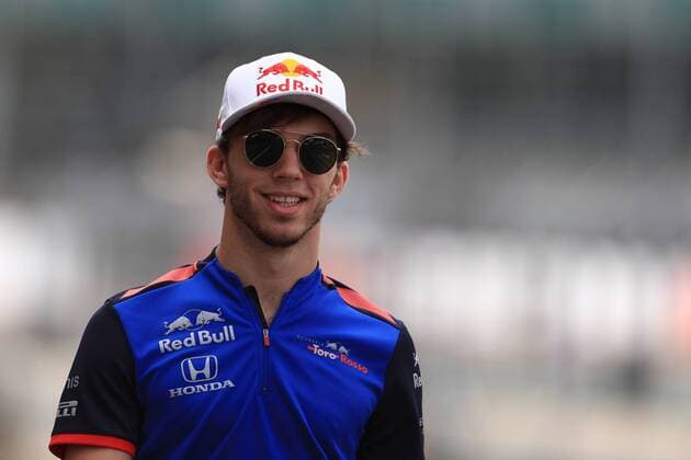5th July 2018, Silverstone Circuit, Silverstone, England; British Formula One Grand Prix, driver arrivals and press conference PK Pressekonferenz Pierre Gasly  ActionPlus12044233 Octane