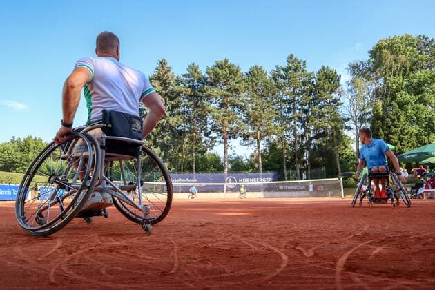 Maikel Scheffers NED 1 and Ruben Spaargaren NED 30 German Open Wheelchair Tennis 30th German Open Wheelchair Tennis Berlin 05 07 2018 5th july 2018
