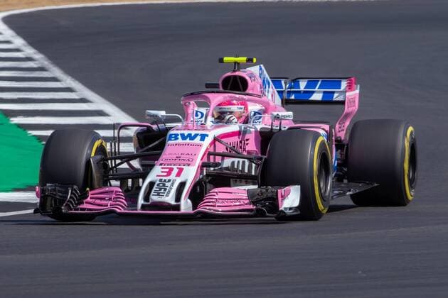 6th July 2018, Silverstone Circuit, Silverstone, England; British Formula One Grand Prix, Friday free practice; Test driver Nicholas Latifi in his Sahara Force India F1 Team Force India Mercedes VJM11  ActionPlus12044444 TimxWilliams