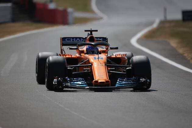 Photo4 LaPresse 07 07 2018 Silverstone, England Grand Prix Formula One England 2018 In the pic: free practice 3, Fernando Alonso (ESP) McLaren Renault MCL33  Copyright: xPhoto4 LaPressex