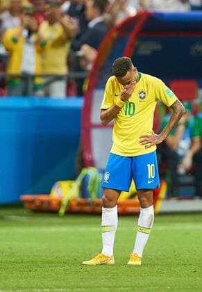 Belgium - Brasil, Soccer, Kazan, July 06, 2018 NEYMAR, Bra 10 sad BELGIUM - BRASIL 2-1 FIFA World Cup WM Weltmeisterschaft Fussball 2018 RUSSIA, Best of 8, Season 2018 2019, July 06, 2018 Kazan Arena Stadium in Kazan, Russia. Photo: MAGICS Peter Schatz