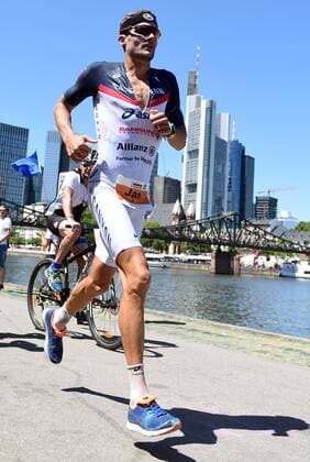 08 07 2018 xpsx Ironman European Championship Triathlon Frankfurt v l Impressions Running track Skyline Frankfurt Jan Frodeno Frankfurt Hessen Germany