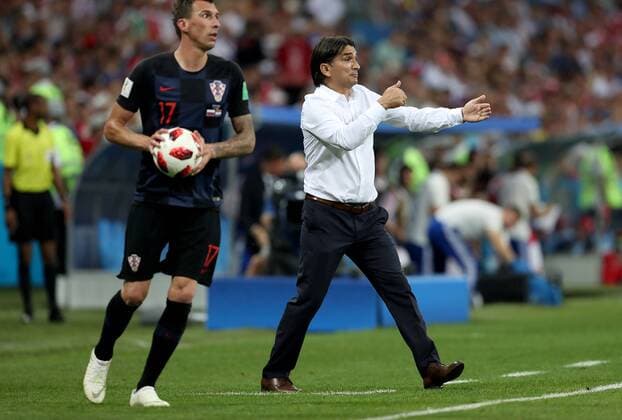 WC 2018: Quarter finals, Russia - Croatia 07.07.2018, Fist Stadium, Soci, Russia - 2018 World Cup, quarter-finals, Russia - Croatia. Mario Mandzukic, Zlatko Dalic.  IgorxKralj PIXSELL