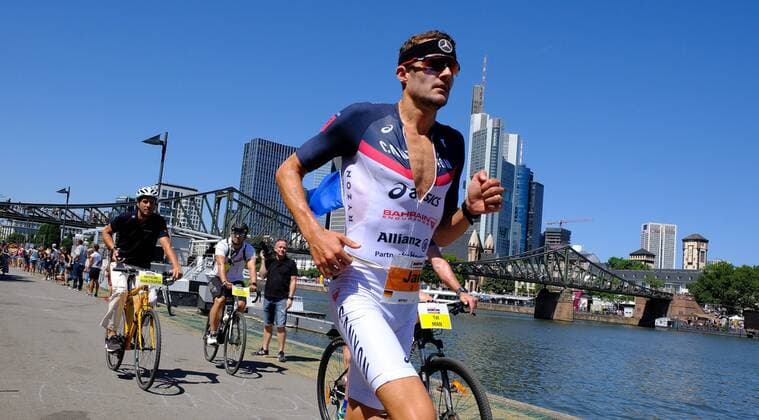 08 07 2018 Germany Frankfurt am Main Mainova IRONMAN European Championship Frankfurt 2018 on the Mainufer in Frankfurt Jan Frodeno GER