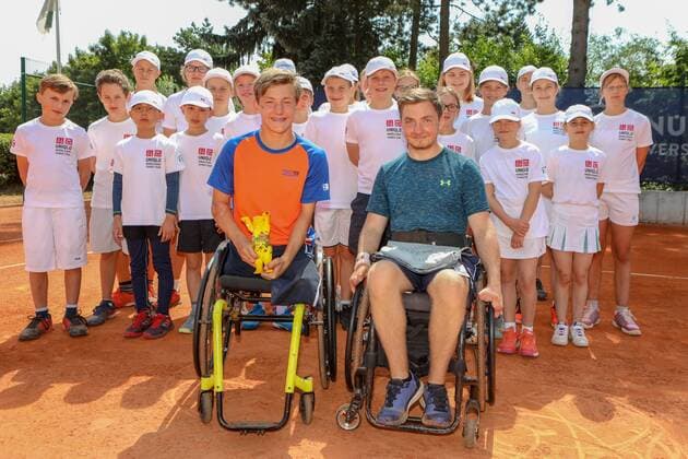 Niels VINK NED Winner Quad Singles and Sam SCHRODER NED 3 Runners Up 30 German Open Wheelchair Tennis 30th German Open Wheelchair Tennis Berlin 08 07 2018 8th july 2018