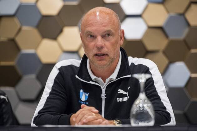 180709 Head coach Uwe Rösler or Malmö FF during a press conference ahead of the UEFA Champions League qualifying match between FC Drita and Malmö FF on July 9, 2018 in Pristina Photo Ludvig Thunman BILDBYR N code LT 92085  Copyright: LUDVIGxTHUNMAN BB180709LT046