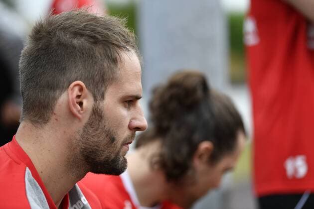10 07 2018 Handball 1 Bundesliga Season 2018 2019 HC Erlangen HCE Fitness Test Lactate Test Nico Büdel 20 HC Erlangen
