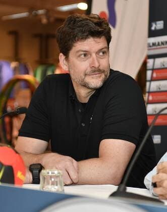 10 07 2018 Handball 1 Bundesliga Season 2017 2018 HC Erlangen HCE Press Conference Press Date Media Date Presentation Equipment supplier Kempa Christian Bier Intersport Eisert