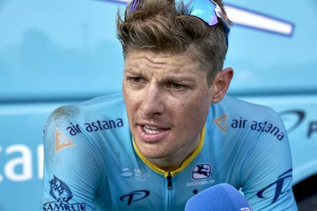 Tour de France 2018. Stage 4 from La Baule to Sarzeau 195 km July 9, 2018. France Jakob Fuglsang Astana Pro Team Tour de France 2018. Stage 4 from La Baule to Sarzeau 195 km July 9, 2018. France France 