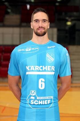 Dominik Weiss TVB 1898 Stuttgart TVB 1898 Stuttgart 1 Handball Bundesliga Portraettermin 2018 2019 TVB 1898 Stuttgart 1 Handball Bundesliga Portraettermin 2018 2019 Stuttgart Copyright: xEIBNER HarryxLangerx EP_HLR
