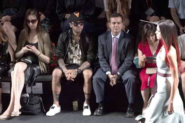 Dani Alves at the Marcos Luengo Fashion Show at the Mercedes Benz Fashion Week Madrid Spring Summer 2019 at the Ifema Madrid 11 07 2018  Foto:xDyDxFotografosx xFuturexImage