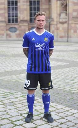 The team of the 1 FC Saarbrücken on Thursday 12 07 2018 in front of the Ludwigskirche in Saarbrücken In the picture Sascha Wenninger 19