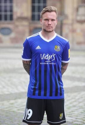 The team of the 1 FC Saarbrücken on Thursday 12 07 2018 in front of the Ludwigskirche in Saarbrücken In the picture Sascha Wenninger 19