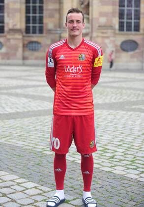The team of 1 FC Saarbrücken on Thursday 12 07 2018 in front of the Ludwigskirche in Saarbrücken In the picture Ricco Cymer 20