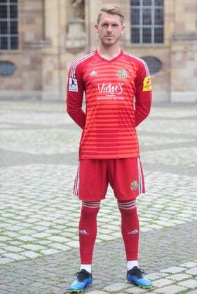 The team of the 1 FC Saarbrücken on Thursday 12 07 2018 in front of the Ludwigskirche in Saarbrücken In the picture Daniel Batz 1