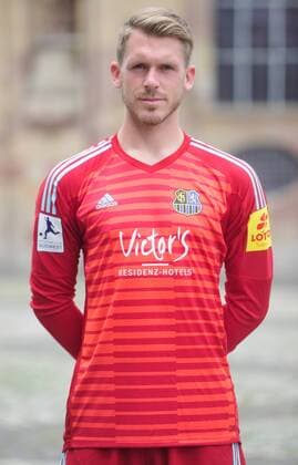 The team of the 1 FC Saarbrücken on Thursday 12 07 2018 in front of the Ludwigskirche in Saarbrücken In the picture Daniel Batz 1