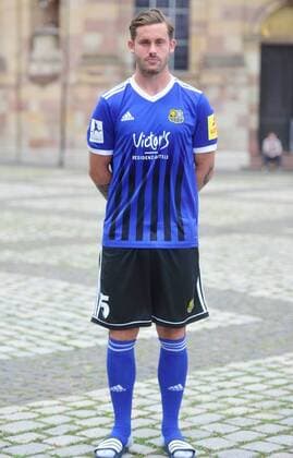 The team of 1 FC Saarbrücken on Thursday 12 07 2018 in front of the Ludwigskirche in Saarbrücken Pictured Steven Zellner 5