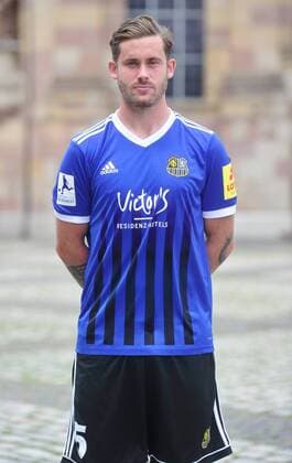 The team of 1 FC Saarbrücken on Thursday 12 07 2018 in front of the Ludwigskirche in Saarbrücken Pictured Steven Zellner 5