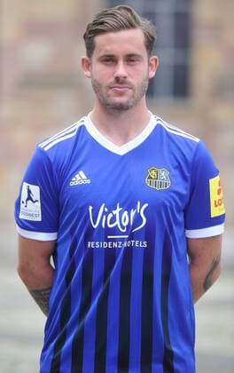 The team of 1 FC Saarbrücken on Thursday 12 07 2018 in front of the Ludwigskirche in Saarbrücken Pictured Steven Zellner 5