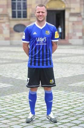 The team of 1 FC Saarbrücken on Thursday 12 07 2018 in front of the Ludwigskirche in Saarbrücken Pictured Martin Dausch 7