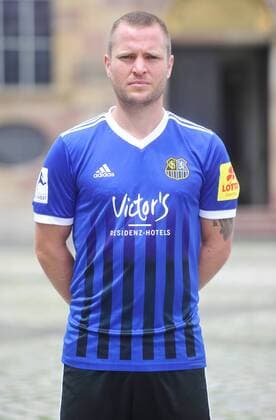 The team of 1 FC Saarbrücken on Thursday 12 07 2018 in front of the Ludwigskirche in Saarbrücken Pictured Martin Dausch 7
