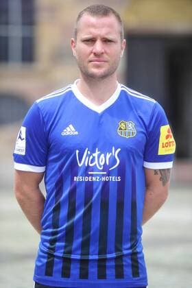 The team of 1 FC Saarbrücken on Thursday 12 07 2018 in front of the Ludwigskirche in Saarbrücken Pictured Martin Dausch 7