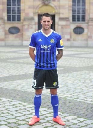 The team of the 1 FC Saarbrücken on Thursday 12 07 2018 in front of the Ludwigskirche in Saarbrücken In the picture Markus Obernosterer 10