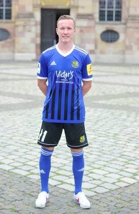 The team of 1 FC Saarbrücken on Thursday 12 07 2018 in front of the Ludwigskirche in Saarbrücken In the picture Markus Mendler 11