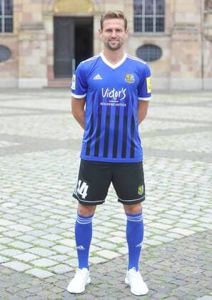 The team of 1 FC Saarbrücken on Thursday 12 07 2018 in front of the Ludwigskirche in Saarbrücken In the picture Marco Holz 14