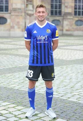 The team of 1 FC Saarbrücken on Thursday 12 07 2018 in front of the Ludwigskirche in Saarbrücken In the picture Mario Müller 23