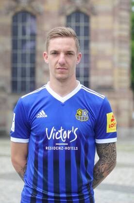 The team of 1 FC Saarbrücken on Thursday 12 07 2018 in front of the Ludwigskirche in Saarbrücken In the picture Marco Kehl Gomez 33