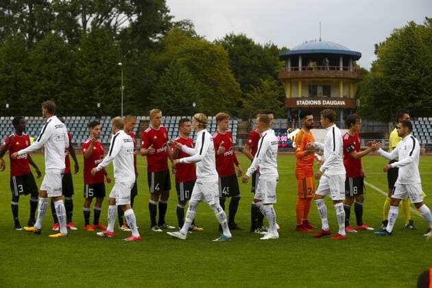 180712 The team before the UEFA Europe League qualifying match between Liepaja vs Häcken on 12th of July 2018 in Liepaja Latvia  Copyright: ValdaxKalnina BB180712BB547