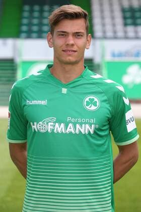 11 07 2018 SpVgg Spielvereinigung Greuther Fürth Cloverleaf 2 Fußball Bundesliga BL Season 2018 2019 Photo date Portrait Date Portraittermin JüRa Leon Schaffran 25 SpVgg Greuther Fürth Single Image Single Portrait Portrait Kopfbild