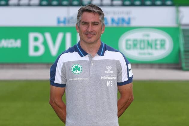 11 07 2018 SpVgg Spielvereinigung Greuther Fürth Cloverleaf 2 Fußball Bundesliga BL season 2018 2019 Photo date Portrait date Portraittermin JüRa Michael Schleinkofer Athletics Trainer SpVgg Greuther Fürth Single Image Single Portrait Portrait Headshot