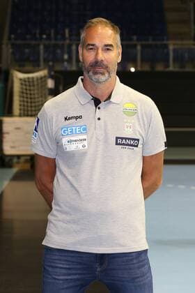 Goalkeeping coach Tomas Runar Svensson SC Magdeburg 1 BL Handball Bundesliga season 2018 2019 official photo session Portrait date 2018 2019 SC Magdeburg at the GETEC Arena in Magdeburg Portrait Germany Handball Mann Manner 11 07 2018