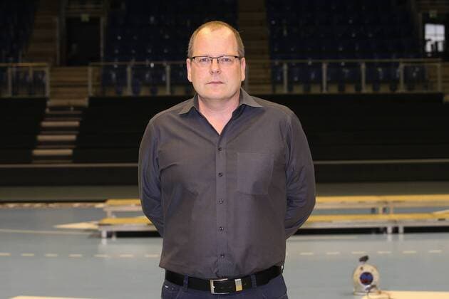 Managing Director Marc Henrik Schmedt SC Magdeburg 1 BL Handball Bundesliga Season 2018 2019 Official Photo Date Portrait Date 2018 2019 SC Magdeburg in the GETEC Arena in Magdeburg Portrait Germany Handball Mann Maenner 11 07 2018