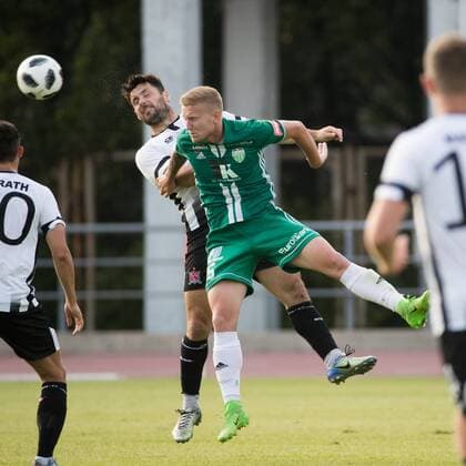 ALLINN, 12.07.2018 FC LEVADIA VS FC DUNDALK, JALGPALL. Football. Europa League Qualifying match Dundalk vs Levadia Tallinn. lt : Foto: LIIS TREIMANN TALLINN HARJUMAA ESTONIA  Copyright: xLIISxTREIMANNx