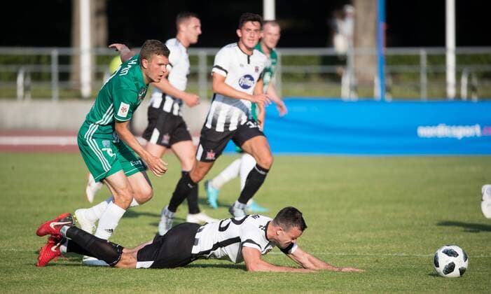 ALLINN, 12.07.2018 FC LEVADIA VS FC DUNDALK, JALGPALL. Football. Europa League Qualifying match Dundalk vs Levadia Tallinn. lt : Foto: LIIS TREIMANN TALLINN HARJUMAA ESTONIA  Copyright: xLIISxTREIMANNx