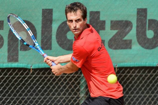 GER 1 Tennis Point Bundesliga Men Cologne THC Stadium Rot Weiss vs Badwerk Gladbacher HTC 13 07 2018 Cologne THC Stadium Red White GER 1 TP BL Cologne THC Stadium Rot Weiss vs Badwerk Gladbacher HTC in the picture Ramos Vinolas Albert ESP on the backhand nph Mauelshagen nph00321