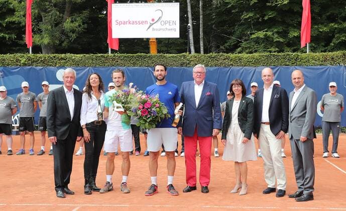 Final finals double award ceremony Wesley Koolhof NED Santiago Gonzalez MEX