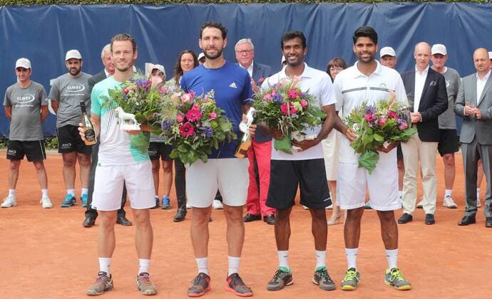 Final Doubles Presentation Wesley Koolhof NED Santiago Gonzalez MEX 2 Place N Sriam Balaji IND Vishnu Vardhan IND