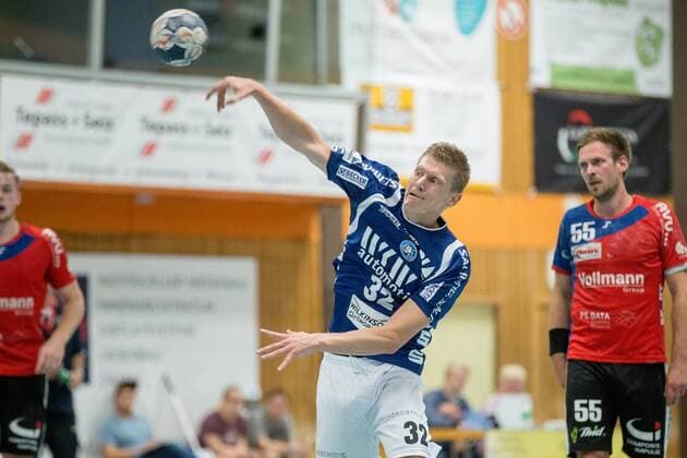 Jeffrey Boomhouwer 32 Bergischer HC at throw HSG Gevelsberg Silschede vs Bergischer HC Handball Test match 14 07 18 Gevelsberg NRW Germany Halle Gevelsberg West Copyright: xdnet_cdnx