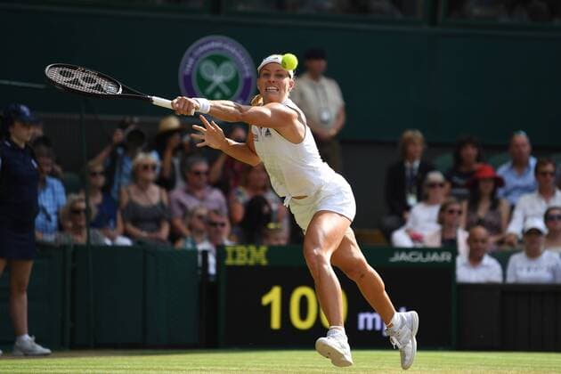 Angelique Kerber (Ger) TENNIS : Wimbledon 2018 - 14 07 2018 antoinecouvercelle panoramic 