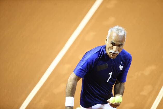 ATP Tennis Herren Umag Exibition match 14.07.2018., Zagreb - 29. Blue Lagoon Croatia Open Umag Tennis Tournament. An Exibition match Between Goran Ivanisevic Nine Serdusic and Mansoura Bahrami and Felix Auger Aliassime. Mansour Bahrami  IgorxSoban PIXSELL