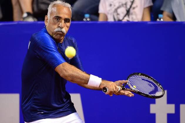 ATP Tennis Herren Umag Exibition match 14.07.2018., Zagreb - 29. Blue Lagoon Croatia Open Umag Tennis Tournament. An Exibition match Between Goran Ivanisevic Nine Serdusic and Mansoura Bahrami and Felix Auger Aliassime. Mansour Bahrami  MarkoxPrpic PIXSELL