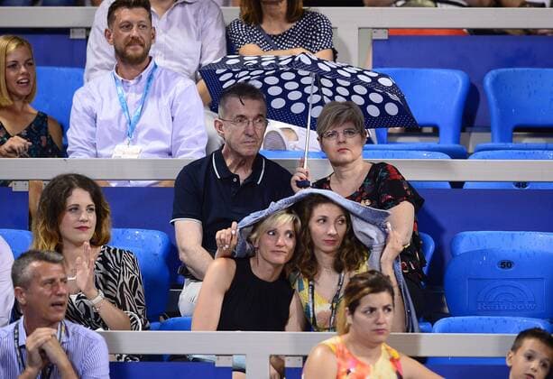 ATP Tennis Herren Umag Exibition match 14.07.2018., Zagreb - 29. Blue Lagoon Croatia Open Umag Tennis Tournament. An Exibition match Between Goran Ivanisevic Nine Serdusic and Mansoura Bahrami and Felix Auger Aliassime  MarkoxPrpic PIXSELL