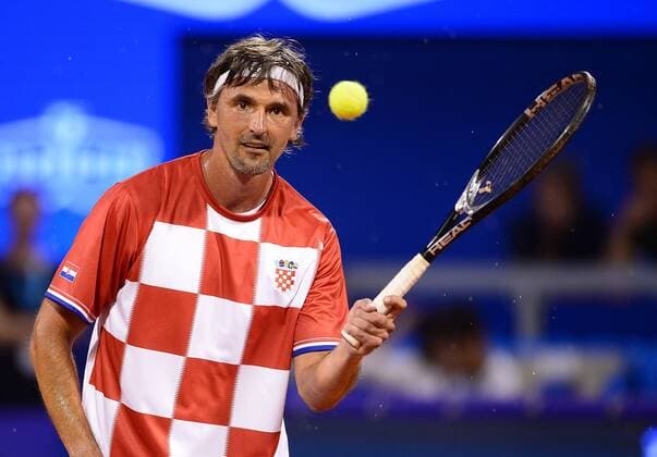ATP Tennis Herren Umag Exibition match 14.07.2018., Zagreb - 29. Blue Lagoon Croatia Open Umag Tennis Tournament. An Exibition match Between Goran Ivanisevic Nine Serdusic and Mansoura Bahrami and Felix Auger Aliassime. Goran Ivanisevic  MarkoxPrpic PIXSELL