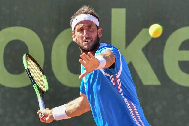 GER 1 Tennis Point Bundesliga Men Badwerk Gladbacher HTC vs fläsh TC Weinheim 1902 1 15 07 2018 Badwerk Gladbacher HTC GER 1 TP BL Badwerk Gladbacher HTC vs fläsh TC Weinheim 1902 1 in the picture Vanni Luca ITA at the forehand shot nph Mauelshagen nph00321