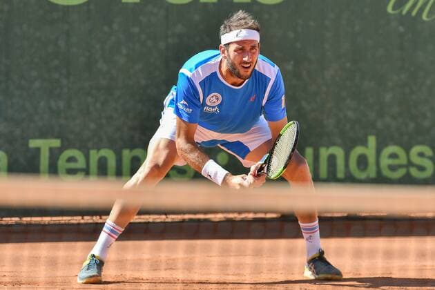 GER 1 Tennis Point Bundesliga Men Badwerk Gladbacher HTC vs fläsh TC Weinheim 1902 1 15 07 2018 Badwerk Gladbacher HTC GER 1 TP BL Badwerk Gladbacher HTC vs fläsh TC Weinheim 1902 1 pictured Vanni Luca ITA waiting for return nph Mauelshagen nph00321