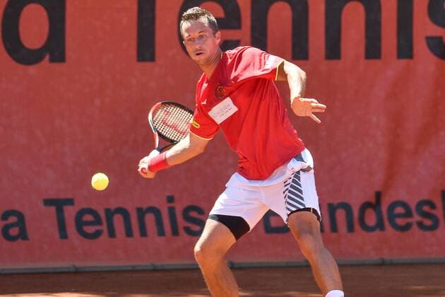 GER 1 Tennis Point Bundesliga Men Badwerk Gladbacher HTC vs fläsh TC Weinheim 1902 1 15 07 2018 Badwerk Gladbacher HTC GER 1 TP BL Badwerk Gladbacher HTC vs fläsh TC Weinheim 1902 1 picture Kohlschreiber Philipp GER at the forehand shot nph Mauelshagen nph00321